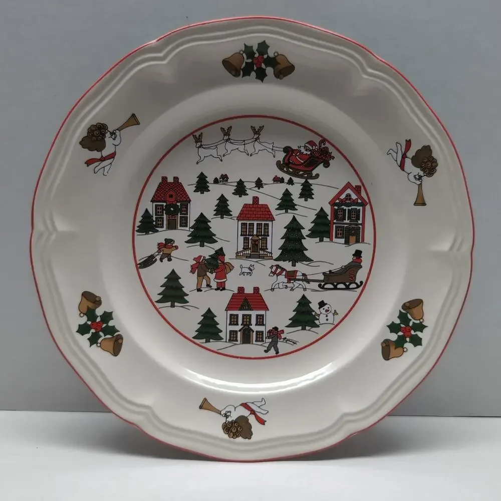 Set of 4 The Joy of Christmas Jamestown China 7.5